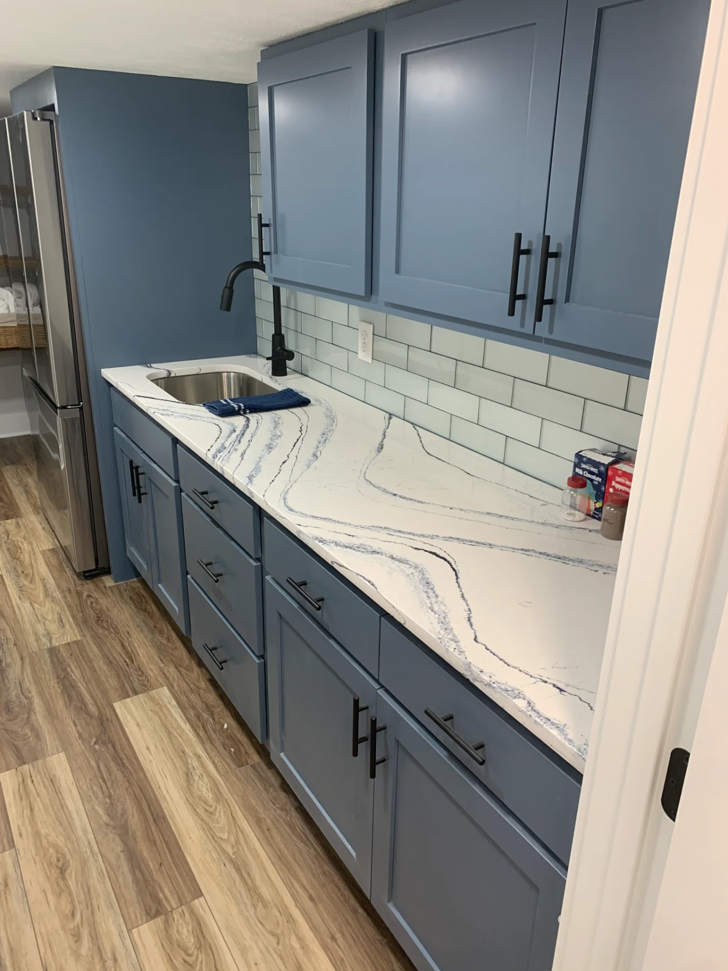basement renovation, after