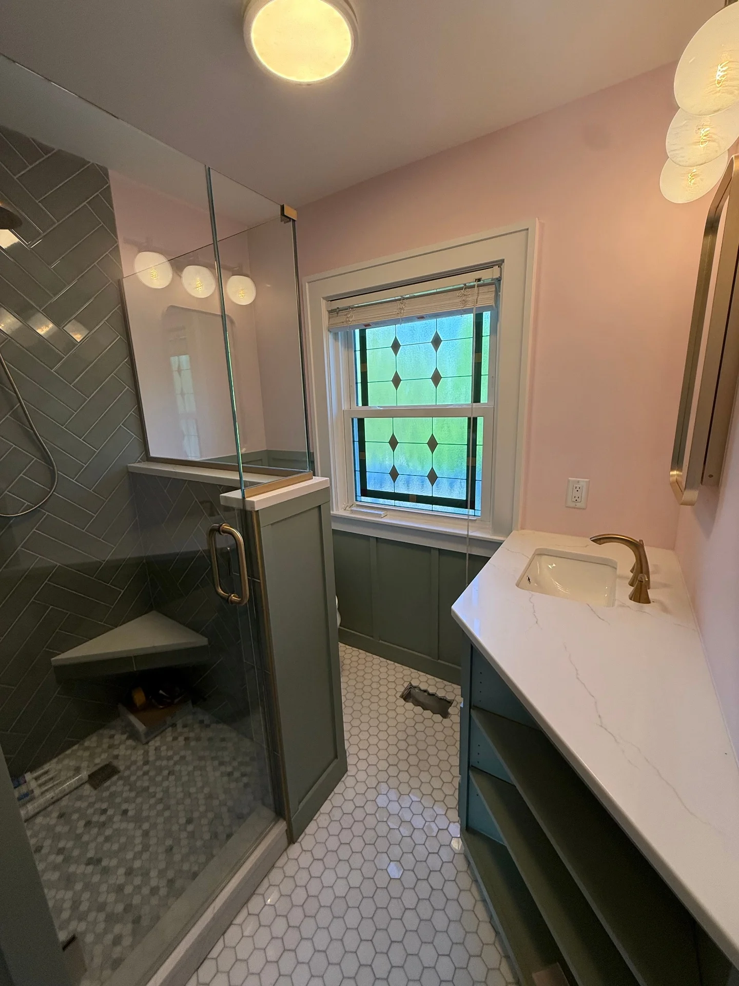 Updated bathroom faucet on a clean modern vanity